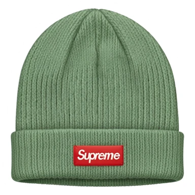 Supreme Beanie in Sage Green sticker