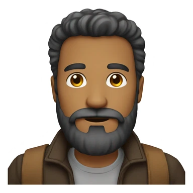 Hombre con barba  sticker