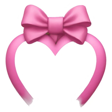 a white heart with a pink bow sticker