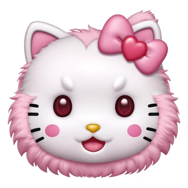 Hello kitty with heart eyes  sticker