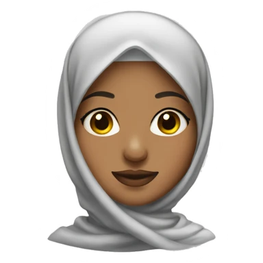 hijabi with nose piercing  sticker
