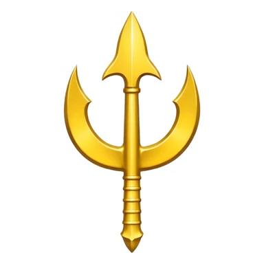 trident en jaune comme ça 🔱 sticker