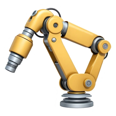 Industrial Arm – Silver robotic arm, gripping tool sticker