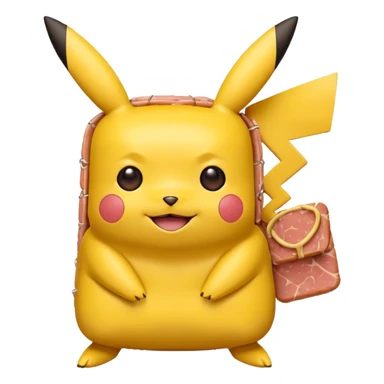 piccachu made of spam mest sticker