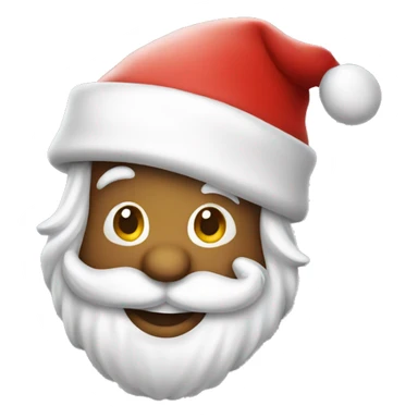 Smiling Santa hat sticker