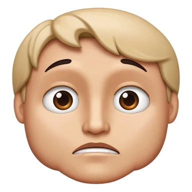 puzzled face sticker