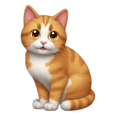 cat fall in love sticker