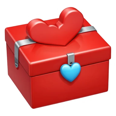 Коробка с сердечком  sticker