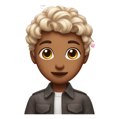 🥰 with pink hearts sticker