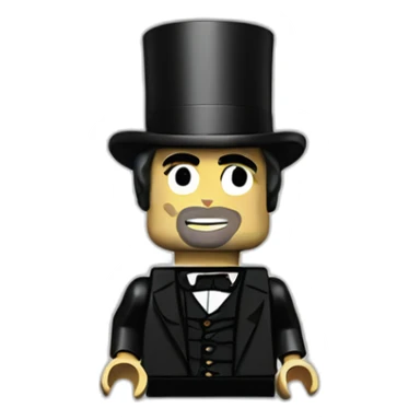 lego abraham lincoln sticker