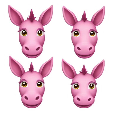 pink donkey dragon  sticker