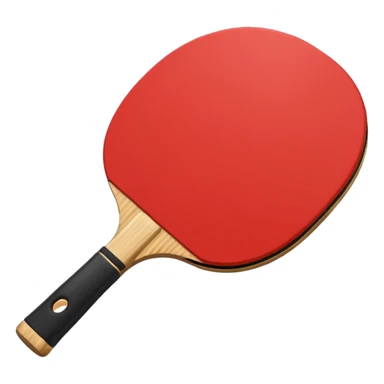 red Ping-Pong racket sticker
