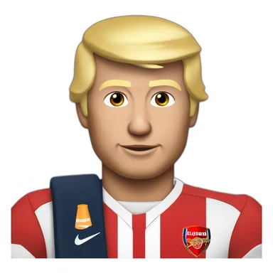 Arsenal football donald trump sticker