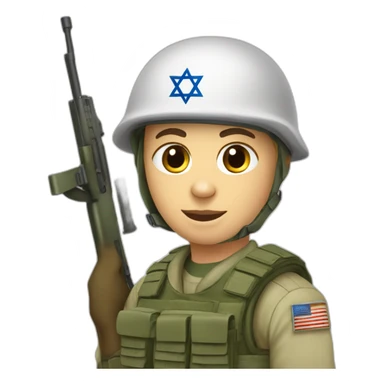  White Akbash and to Israel idf soldier  sticker