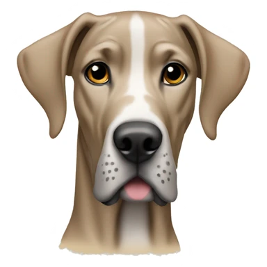 Fawn colored Great Dane sticker
