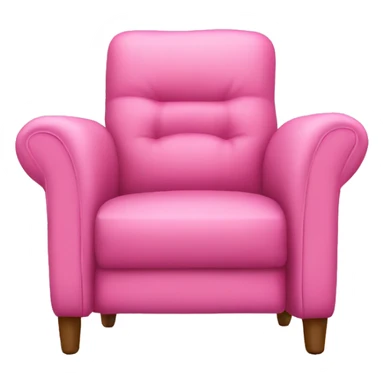 Pink recliner chair sticker