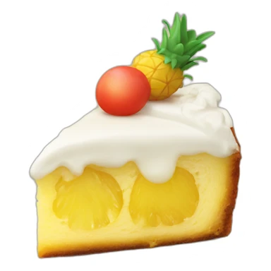 upside down pineapple cake sticker