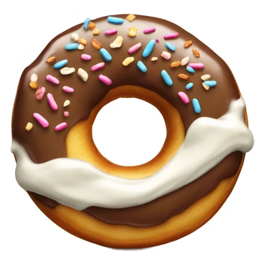 Donut with crème  sticker