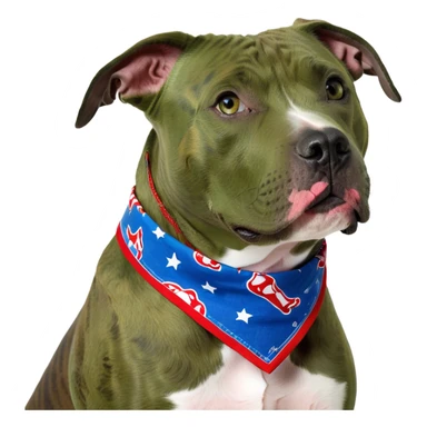 brindle pitbull sticker