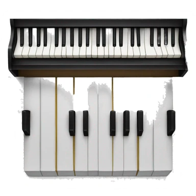 Piano keys sticker