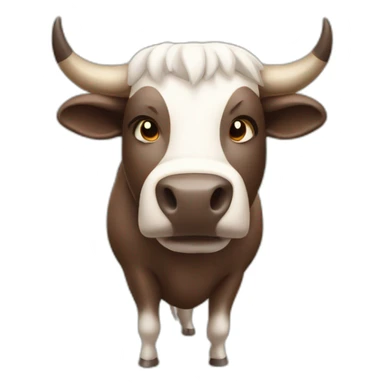 Bull of stock market sticker