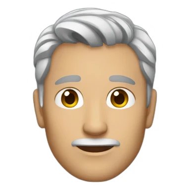 Men-grey-hair-without-beard-with-cat sticker