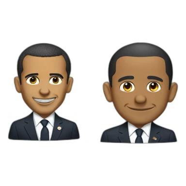 macron and obama sticker