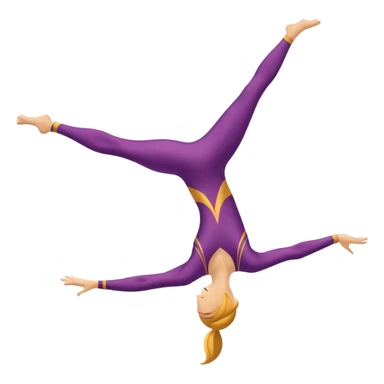 A dynamic emblem symbolizing acrobatic sports, featuring an abstract representation of an acrobat mid-performance, performing a graceful flip or aerial pose. The emblem should incorporate sleek lines and shapes that evoke motion and precision, with a clean, professional look. sticker