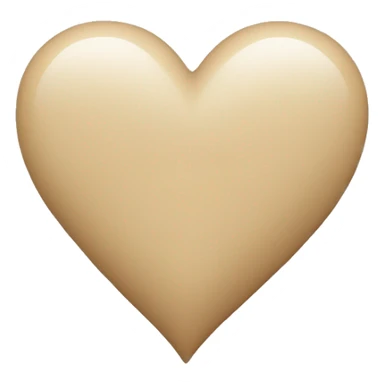 Beige heart sticker