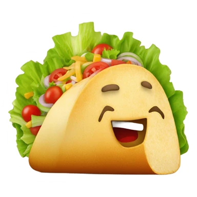 Red taco sticker