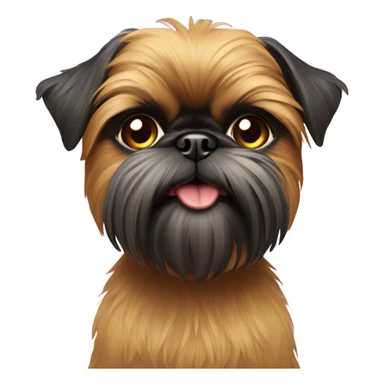 New Year’s Brussels Griffon  sticker
