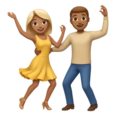 couple dancing, emoji sticker