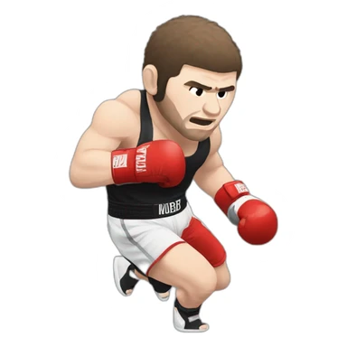 khabib nurmagomedov boxing  sticker