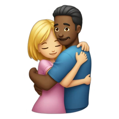 Guy hugging girl sticker