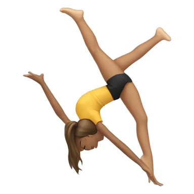 A teen doing a split  sticker