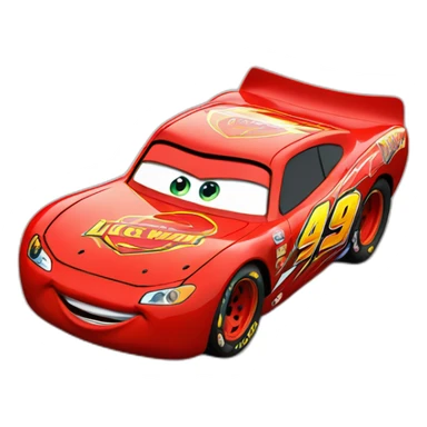 Lightning McQueen in Cars sticker