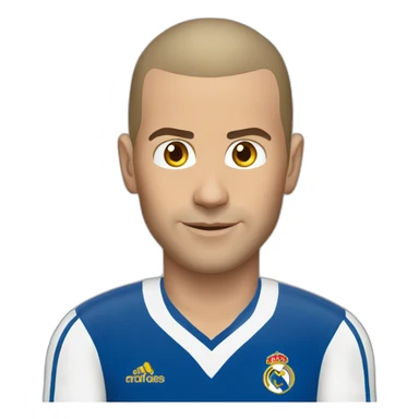 Zinedine zidane jeune sticker