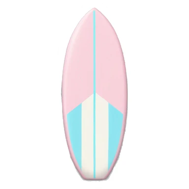 surf board light pink and light blue sticker