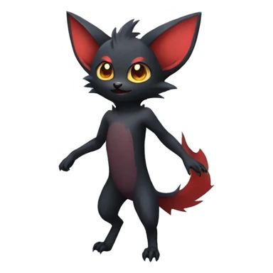 Bat-Litten-Zorua full body sticker