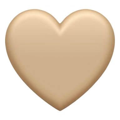 beige heart sticker