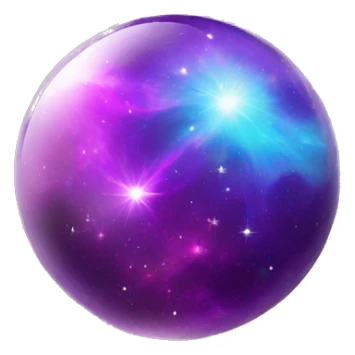 Nebula Gemstone Crystal Orb sticker