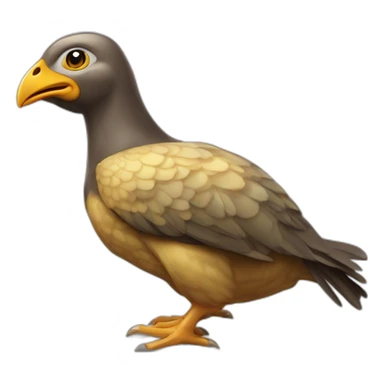 Un poussin qui chevauche un cheval avec les chevauche une tortue sur le dos de la mort sticker