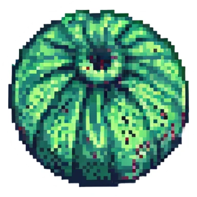 watermelon, simple pixel art, no text sticker