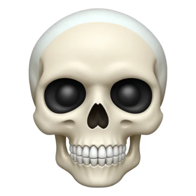 Skull mewing sticker