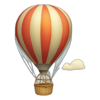 hot-air balloon sticker