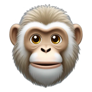 snow monkey happy sticker
