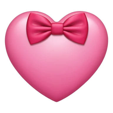 Pink heart with bow tie  sticker