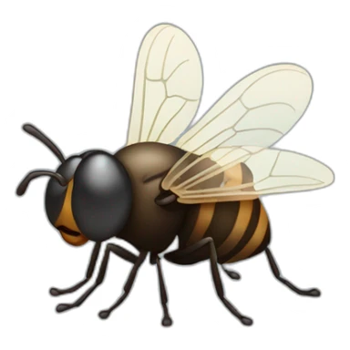 a fly that eats a poop sticker