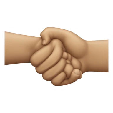 someone's hand shaking someone else's fist sticker