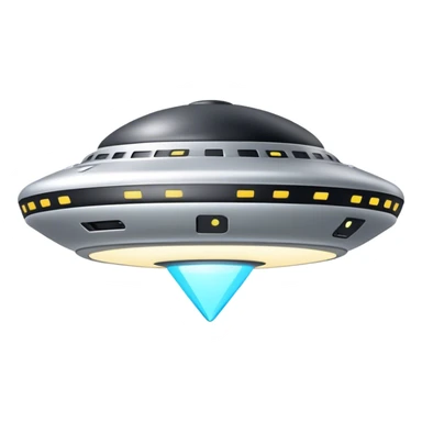 Ufo minimal high technology, and color to be sliver  sticker